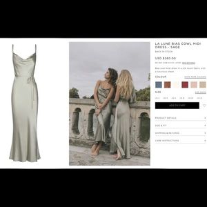 Shona joy sage midi dress. Brand new, NEVER worn, tags still on.